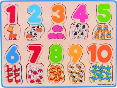 Produktbild von Bigjigs Toys Zählpuzzle 2