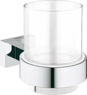 Produktbild von GROHE Glas Essentials Cube 40755_1, mit Halter, chrom