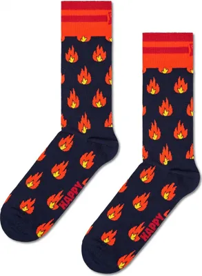 Produktbild von Happy Socks Flames Sock, uni sokken