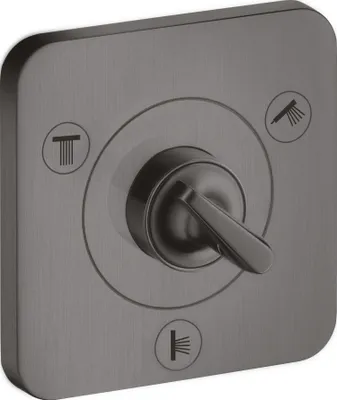 Produktbild von Ab-/Umstellventil AXOR CITTERIO E T/Q Unterputz 12x12 brushed black chrome brushed black chrome