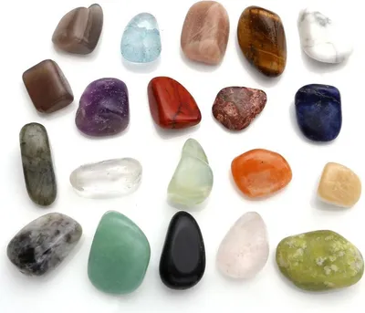 Produktbild von JOVIVI Naturstein Chakra Heilstein Set 20 Edelsteine Trommelsteine Gemstones