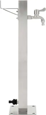 Zdjęcie produktu dla vidaXL Kolumna ogrodowa ze stali nierdzewnej kwadratowa 65 cm