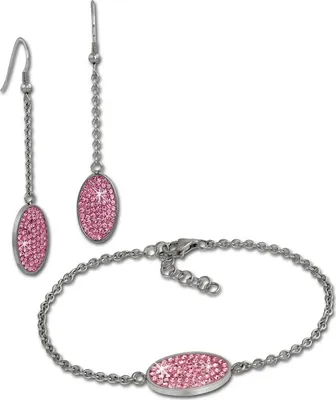 Immagine prodotto di Set Amello da donna in acciaio inossidabile rosa D2ESSS03A
