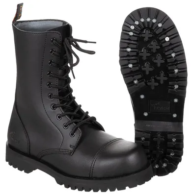 Produktbild von Springerstiefel schwarz oder Stahlkappenstiefel 10-Loch Pure Trash 3