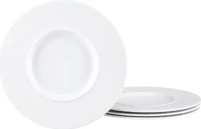 Produktbild von CreaTable, 25147, Show Time Drops Weiss, Tellerset 4-tlg, Porzellan