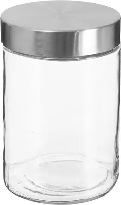 Produktbild von Vorratsdose aus Glas, mit Edelstahldeckel, 1200 ml