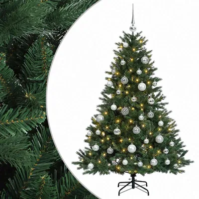 Produktbild von vidaXL Künstlicher Weihnachtsbaum mit Weihnachtskugel 150 cm 150 LEDs