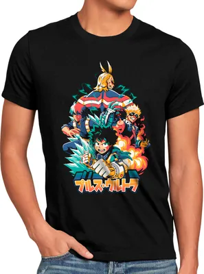 Produktbild von style3 Hero Team Herren T-Shirt superhero japan acade mia manga
