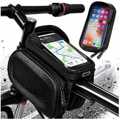 Zdjęcie produktu dla Torba Rowerowa na Ramę Etui na Telefon na Rower Saszetka Sakwa Wodoodporna