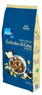 Produktbild von Kölln Hafer-Müsli Knusper Schoko & Keks Kakao 1,05kg