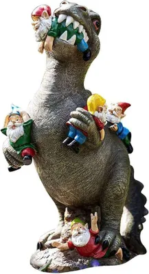 Immagine prodotto di Statua di un dinosauro in Vetroceramica, grande, verde, per interni ed esterni