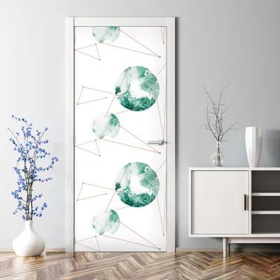Produktbild von Dekorative Türtato Aufkleber selbstklebend Klebefolie Türposter Abstraktion 77 x 200 cm