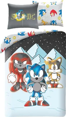 Obrázok produktu pre Postelné obliečky Sonic, zimný dizajn, 140 x 200 cm - polyester