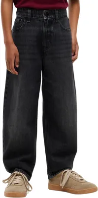 Immagine prodotto di Pantaloni jeans Tommy Hilfiger per ragazzi, modello a gamba dritta (Barrel Leg Fit), colore nero (effetto ""), taglia 8 anni