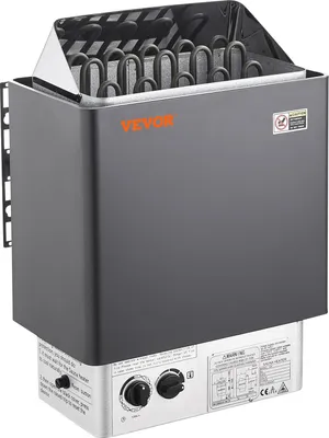 Immagine prodotto di Riscaldatore per sauna VEVOR, 8 kW, 400 V, riscaldatore per sauna portatile 3N per interni ed esterni con timer di 3 ore, controllo integrato per 8-12 m³, uso commerciale in docce termali di hotel, max. 110 °C