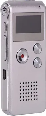 Produktbild von Hochauflösendes Diktiergerät, digitales sprachaktiviertes EVP-Diktiergerät, 8 GB integrierter Speicher, kann bis zu 580 Stunden Aufnahmedateien speichern，Silber