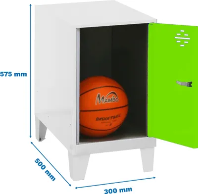 Immagine prodotto di Armadietto Simonrack SIMONLOCKER DISM bianco, verde 8425437120008, 1 armadietto 30,0 x 50,0 x 57,5 cm