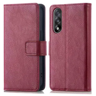 Imagen del producto de Funda Tipo Libro de Lujo para OnePlus Nord 5 - Bordeaux