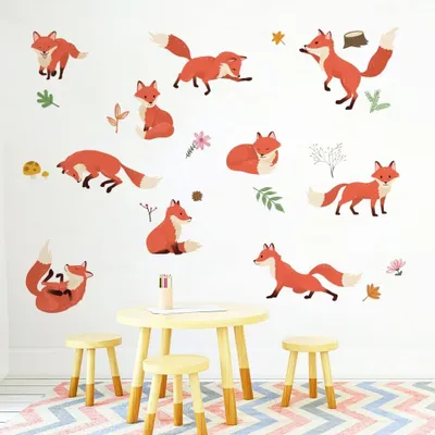 Produktbild von Wandsticker Tiere - Wandsticker für Kinder - Wanddekoration Schlafzimmer - Wanddekoration Wohnzimmer - Wanddekoration Küche - Einfach anzubringen