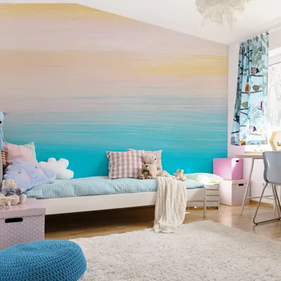 Produktbild von Muralo XXL Selbstklebende FOTOTAPETE Bunte OMBRE-Dekormalerei (B) 312 cm x (H) 219 cm Tapete Wandtapete WOHNZIMMER SCHLAFZIMMER 4679