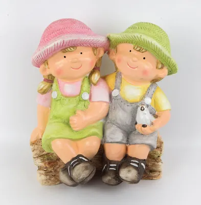 Produktbild von TrendLine Dekofigur Kinder 36 x 30 cm mehrfarbig