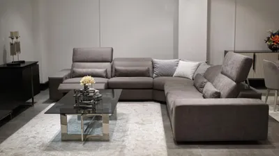Zdjęcie produktu dla Sofa w kształcie litery L nowoczesna narożna sofa do salonu zestaw mebli stolik kawowy