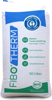 A bag of FIBO THERM insulation material.
