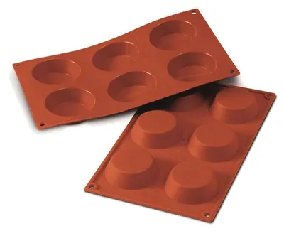 Produktbild von Silikon-Backform, 175x300x10 - 6 Formen