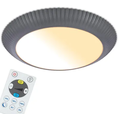 Obrázek produktu pro LED stropní svítidlo, stmívatelné, s dálkovým ovládáním, možnost nastavení barevné teploty, vhodné do obývacího pokoje a ložnice