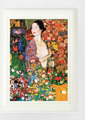 Produktbild von Gustav Klimt Gerahmtes Bild Mit Edlem Passepartout | Wand-Bilder | Im Bilderrahmen - Die Tänzerin, 1916 (40 x 30 cm)