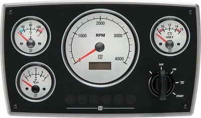 Produktbild von VETUS MPA34 Aluminium weiß Motorpanel 12V | MPA34KBW25