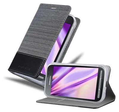 Image de Cadorabo Housse pour Samsung Galaxy XCover 3 Housse en gris Housse pour portable Etui Book Case Cover