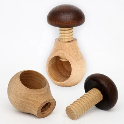 Produktbild von Nussknacker Pilz mit Schraubgewinde als 5er Set