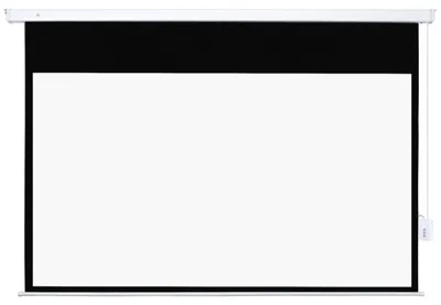 Produktbild von Beamer Leinwand 247 x 168 cm 100 Zoll 16:9 HD 4K Projektionsleinwand Elektrisch mit Fernbedienung, Weiß
