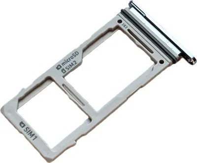 Produktbild von Simkartenhalter und micro-SD Card Fach für Samsung Galaxy S10e (G970F, G970F/DS), Original Ersatzteil, Blau