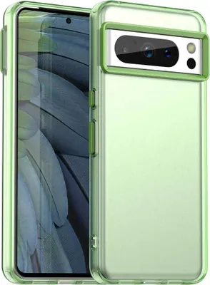 Produktbild von Handyhülle für Google Pixel 8 Pro Schlank Durchscheinend Matt Stoßfest Schutzhülle Grün