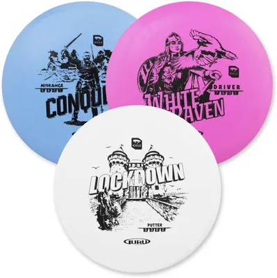 Obrázok produktu pre Disc Golf Starter Set, 3 frisbee disky, ľahký, pre vonkajšie aktivity
