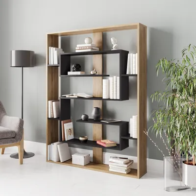 Immagine prodotto di Skye Decor, Esteban - Nero, Ud, Libreria, Nero, 120 x 156 x 22 cm