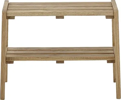 Image de Sitzbank >BANTRY< in holzfarben, Eiche massiv geölt - 60x45x36cm (BxHxT)