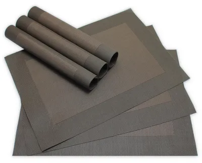 Produktbild von Tischsets BORDA 6er Set Braun als Tischuntersetzer
