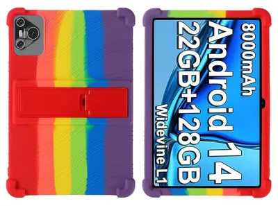 Imagen del producto de Funda de silicona suave y amigable para tablet de 25,5 cm