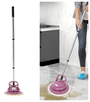 Obrázok produktu pre Elektrický čistič podláh, bezdrôtový, 3 režimy čistenia, ružový