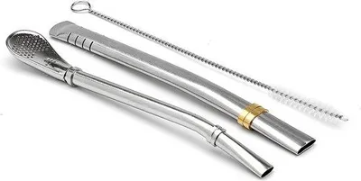 Zdjęcie produktu dla Zestaw srebrnych kubków do mate, 16 cm