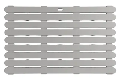 Produktbild von WENKO Duschrost Badematte 80x50x3 cm Vorleger Beige Dusche Bad Sauna Vielseitig