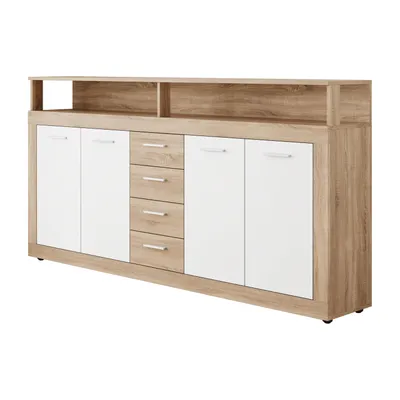 Produktbild von Kommode ROMANO mit Schubladen, Eiche Sonoma / Weiß