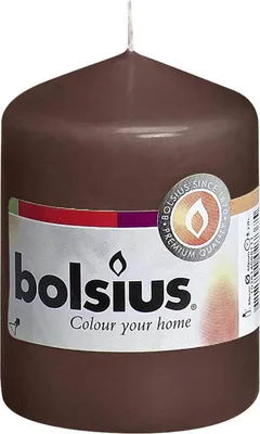 Produktbild von BOLSIUS Stumpenkerze 8x5,8cm braun