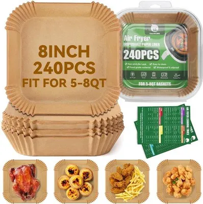 Obrázek produktu pro Papírové příslušenství do horkovzdušné fritézy, 20–24 cm, nepřilnavé