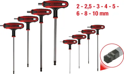 Produktbild von KS TOOLS Schraubendrehersatz 151.8155 Chrom-Vanadium-Stahl 440g