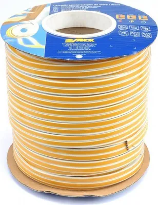 Obrázek produktu pro Těsnění do oken a dveří samolepící 9x4mm TYP E bílé 150M