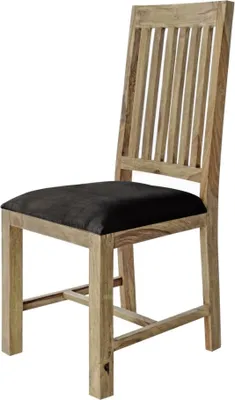 Produktbild von YOGA Holzstuhl mit Sprossen und Polster grau